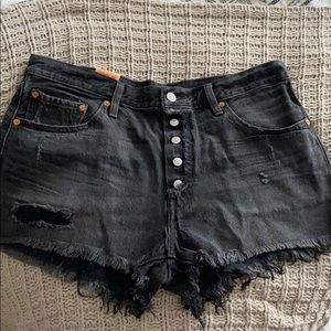 Levi’s 501 button fly jean shorts